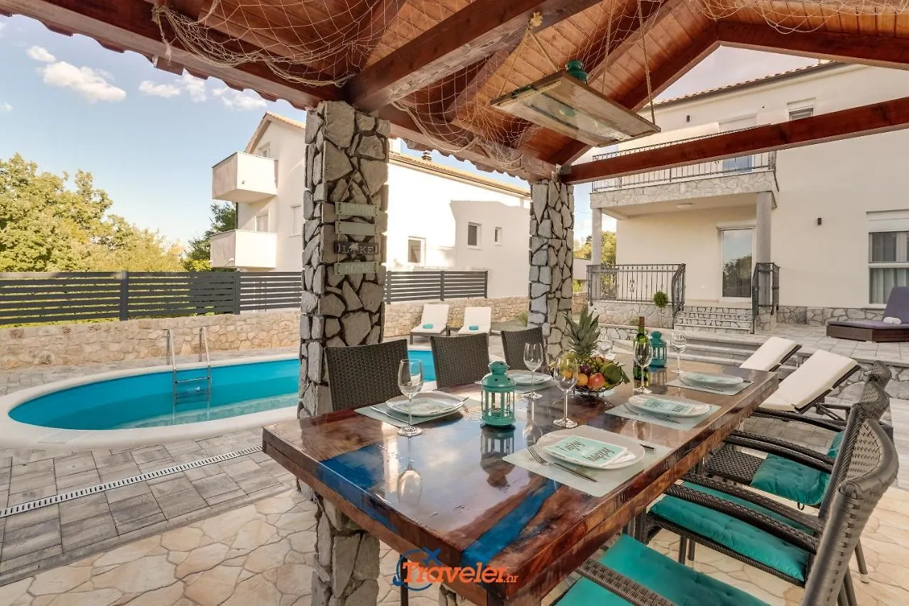 Villa Hlapa-New Modern Villa Near Beach - By Traveler Tourist Agency Krk Gostinjac
