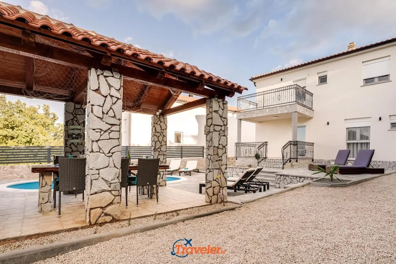 Villa Hlapa-New Modern Villa Near Beach - By Traveler Tourist Agency Krk Gostinjac